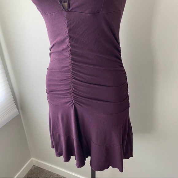 Nomads Hemp Wear Ruched Drop Waist Mini Tank Dress Purple Size Small - Picture 5 of 9